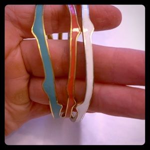 Authentic Stella & Dot Coral Bangle Set